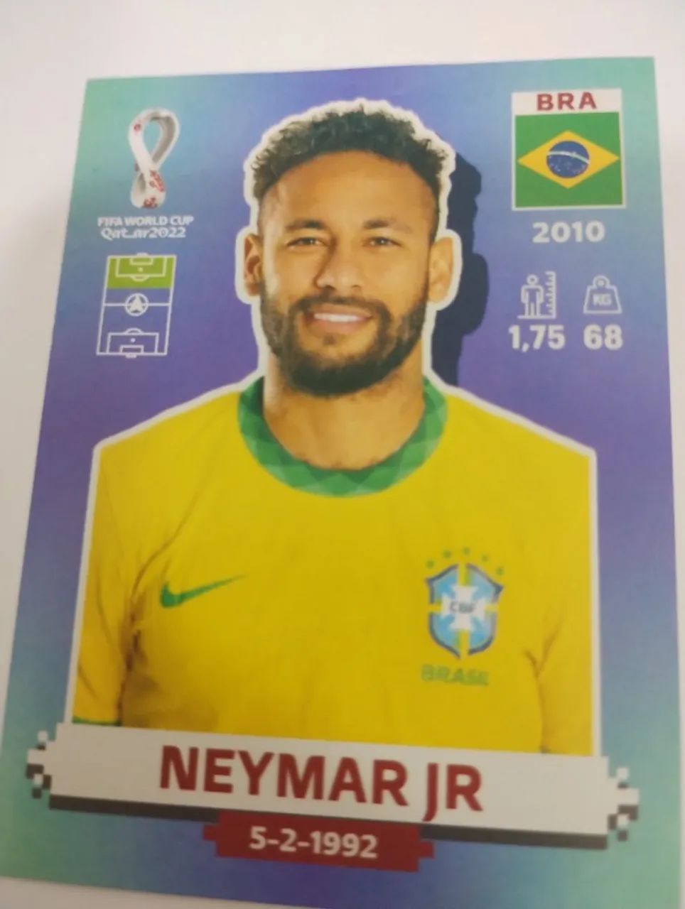 Neymar figurinha Copa 2022
