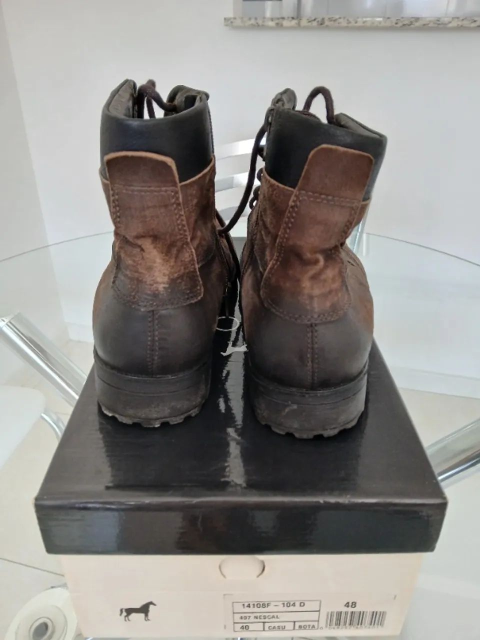 Bota marrom em couro legítimo - Fascar - Foto 5