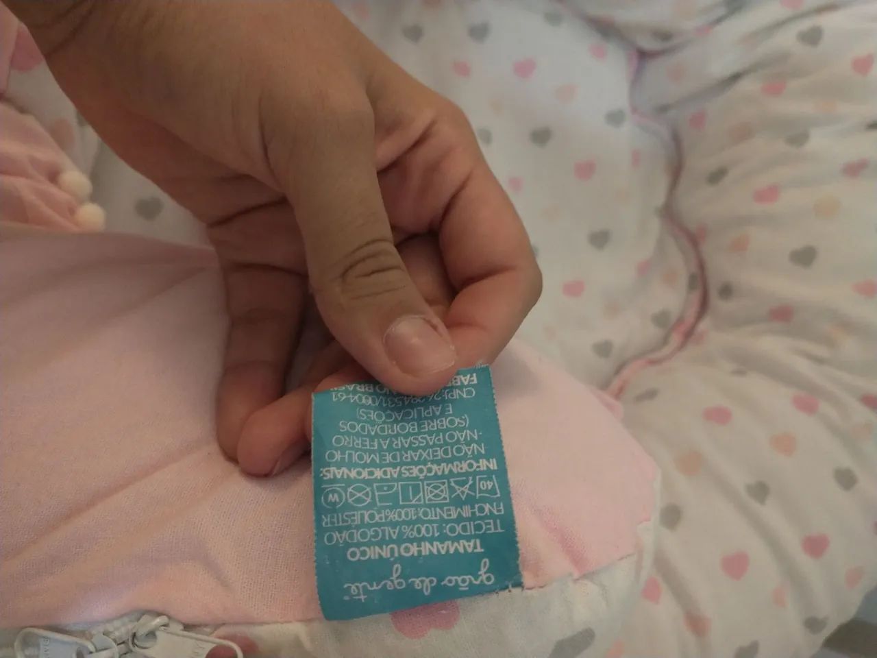 Ninho redutor bebê rosa marca grão de gente bebê menina  - Foto 2