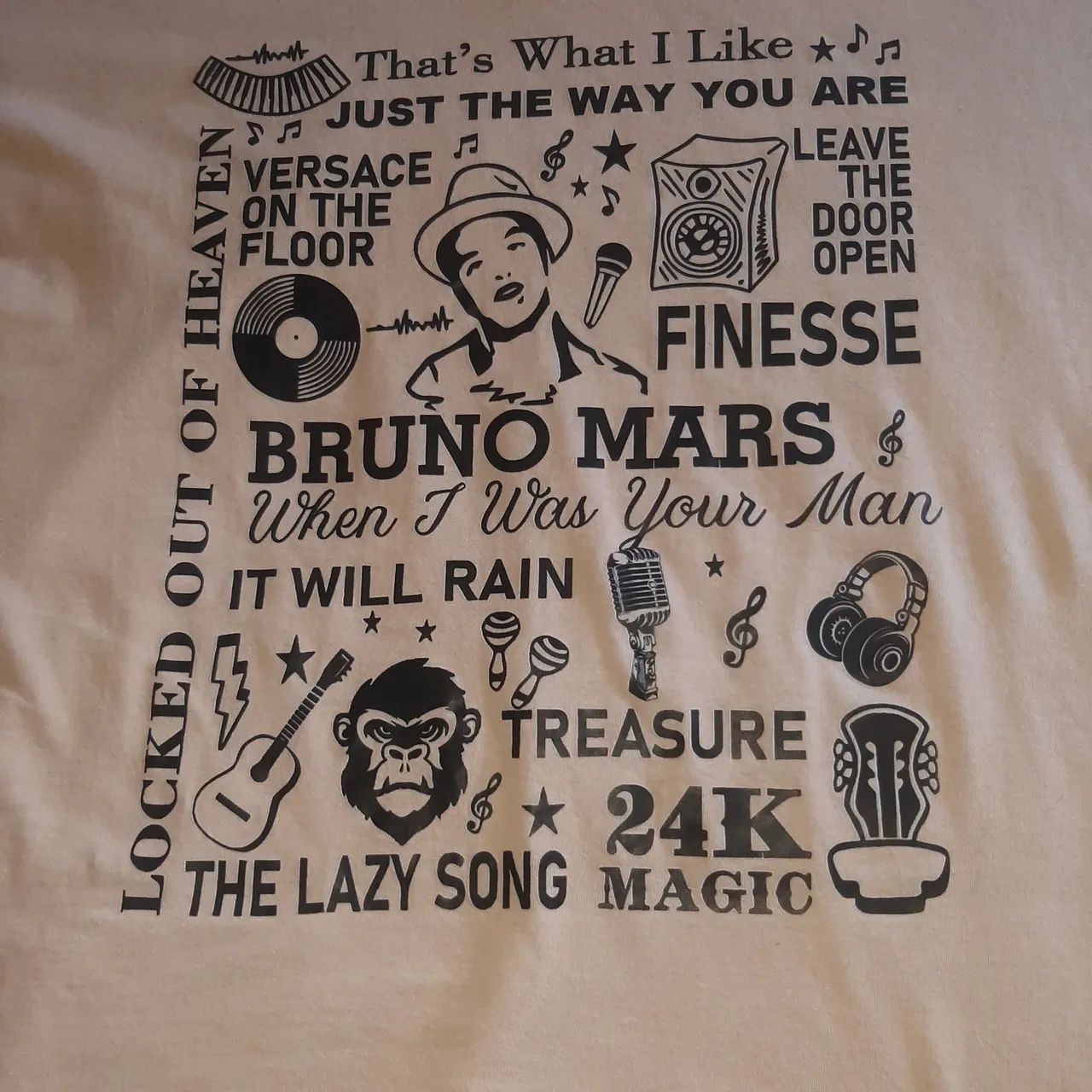 Camiseta oversized Bruno mars M - Foto 2