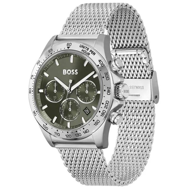Relógio Boss Masculino Aço Prateado - Foto 2
