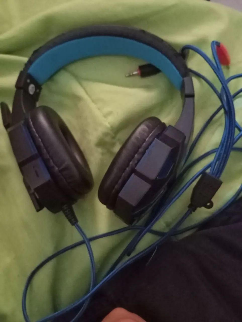Headset haiz com led azul 