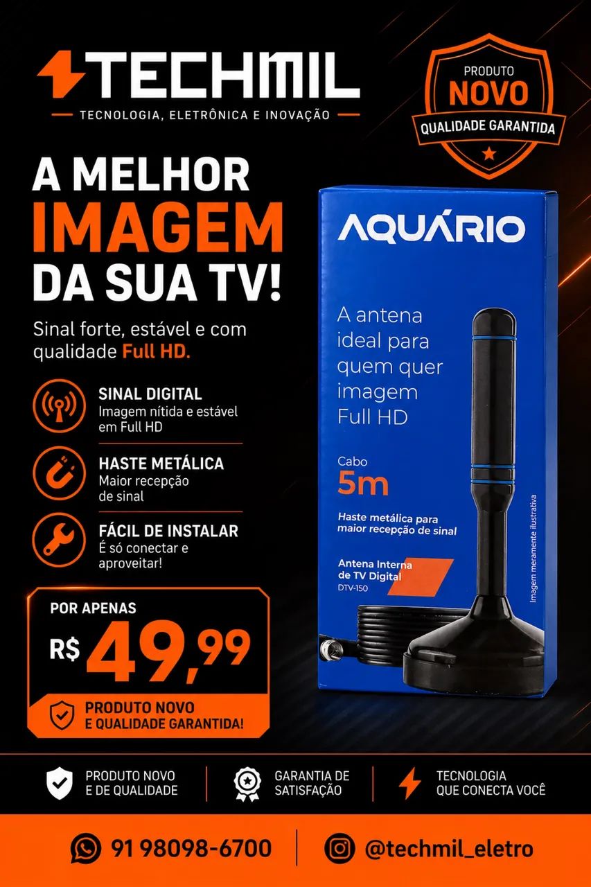 Antena digital Interna para TV 