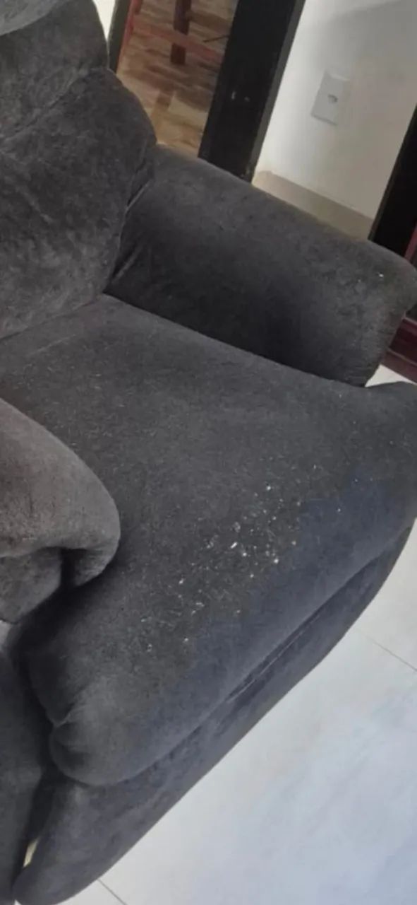 Poltrona reclinável preta  - Foto 3