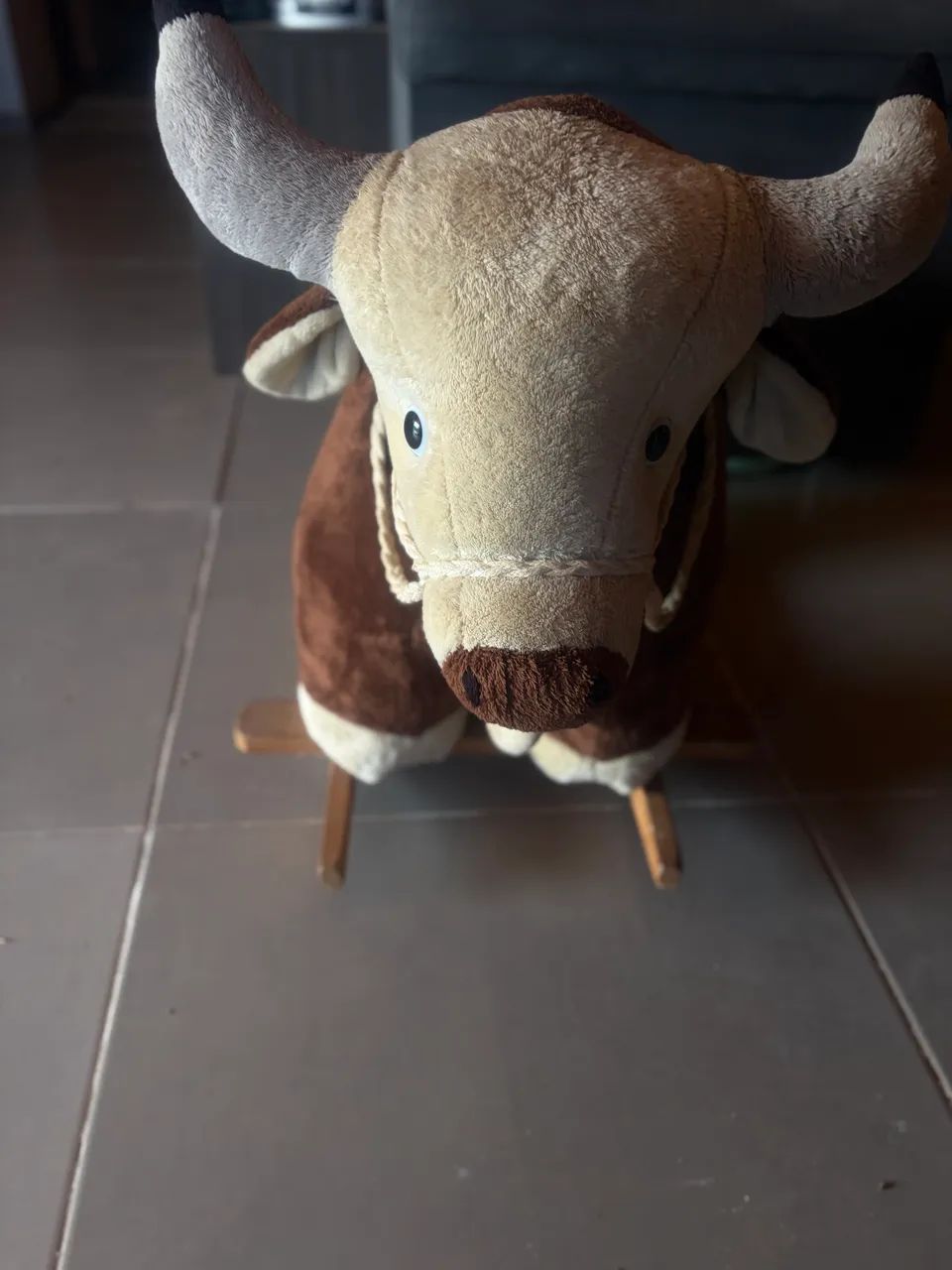Boi de balanço em pelúcia  - Foto 4