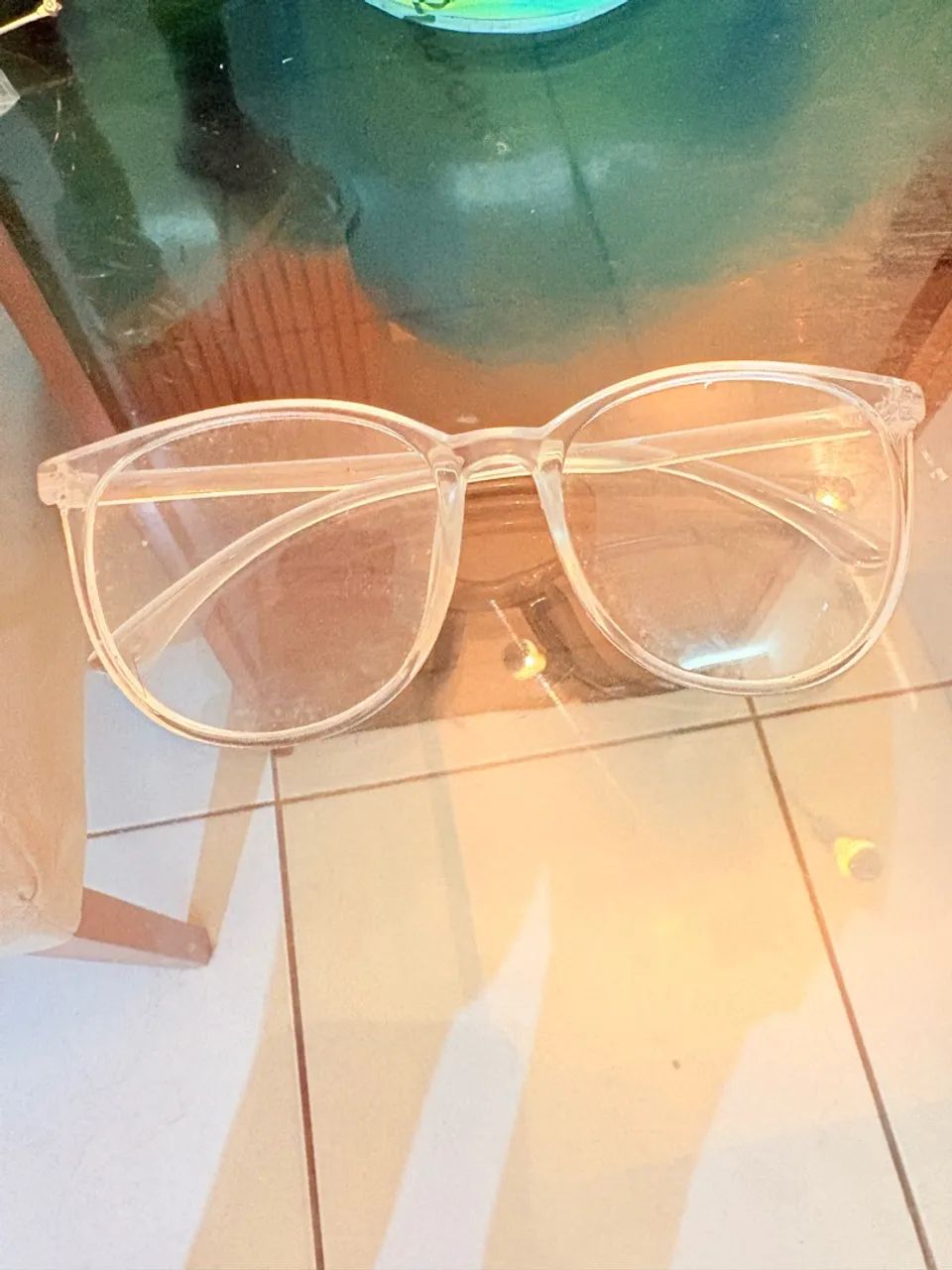 óculos transparente 