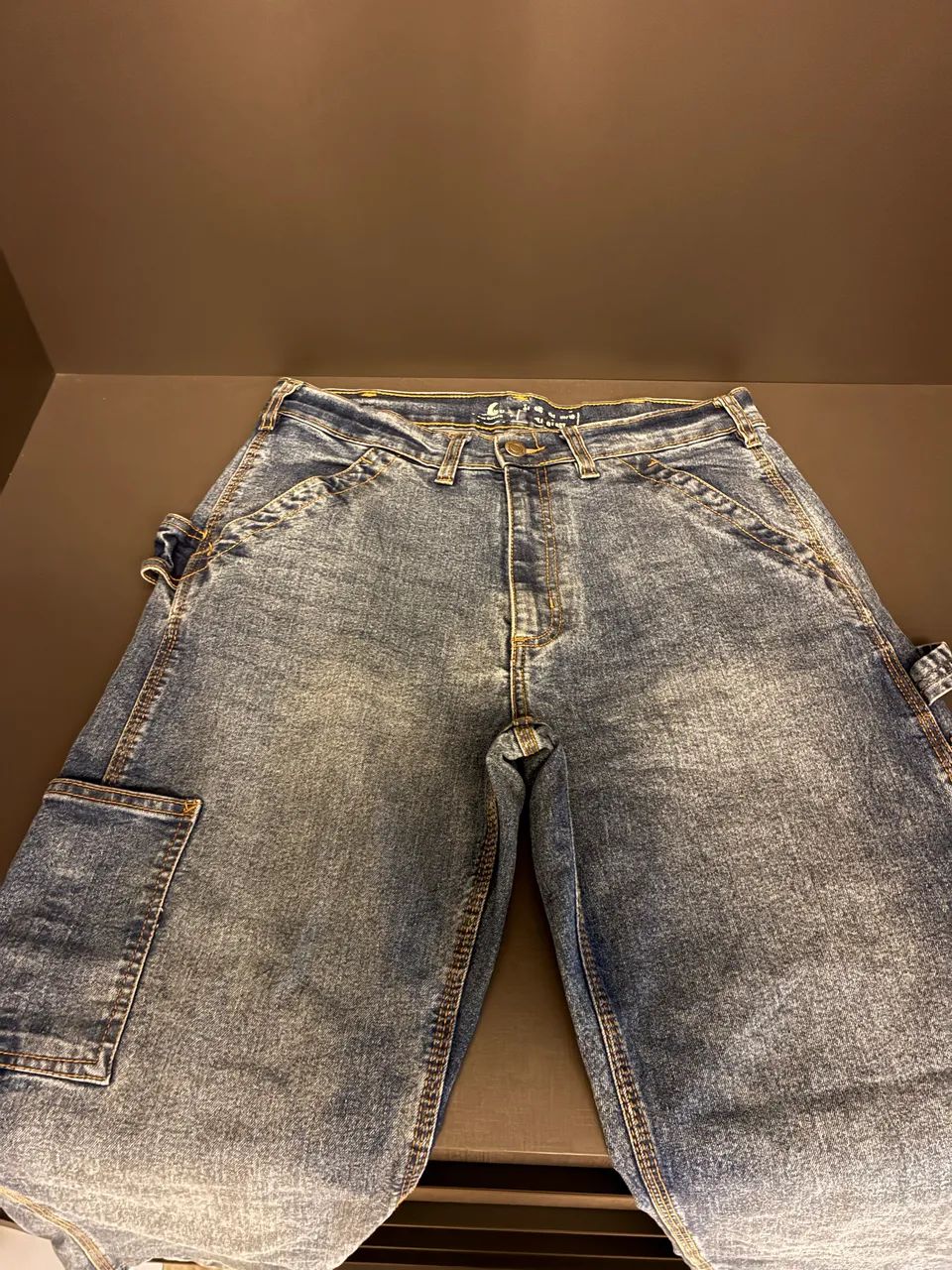 Calça jeans cargo WGA masculina tamanho 32  - Foto 2