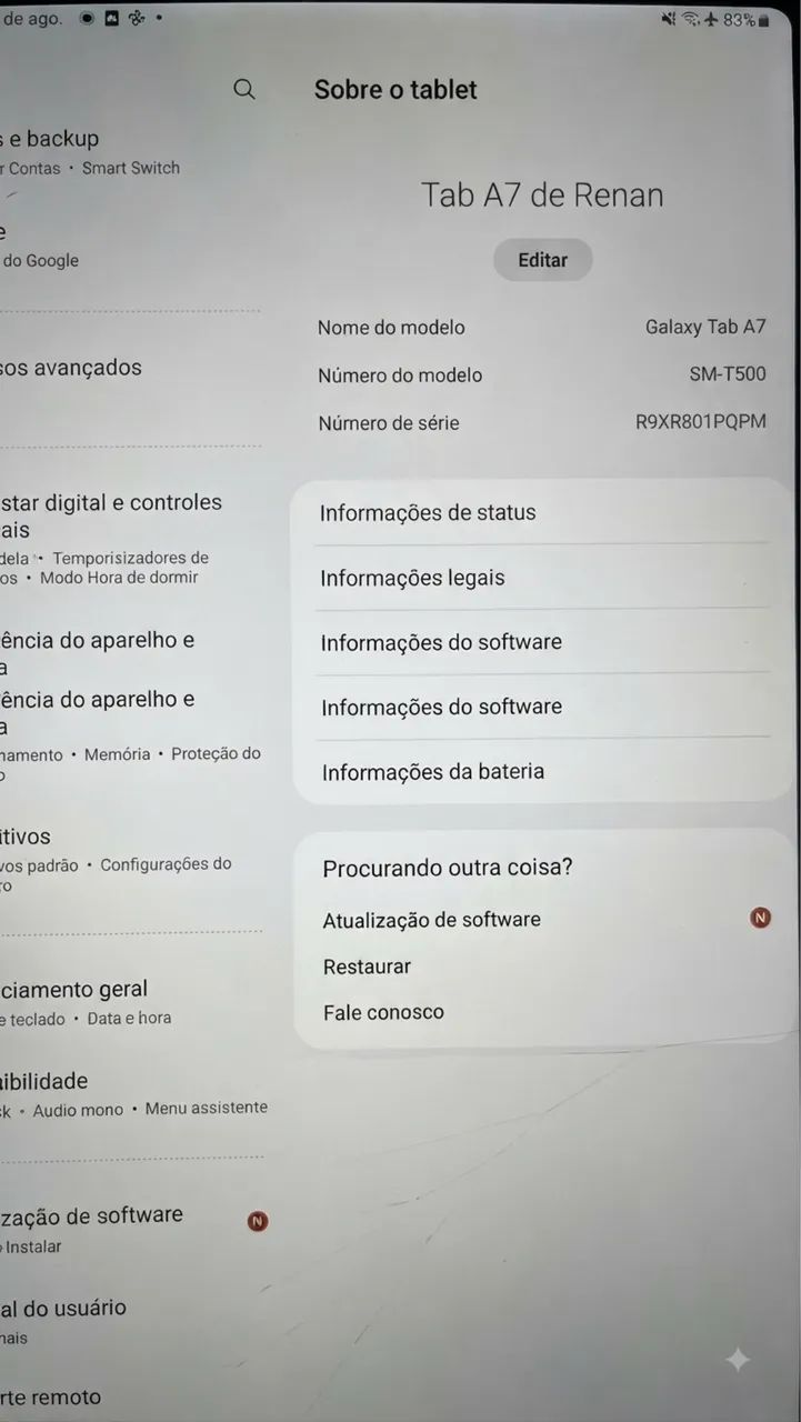 Tablet Samsung Galaxy Tab A7 SM-T500 - Foto 3