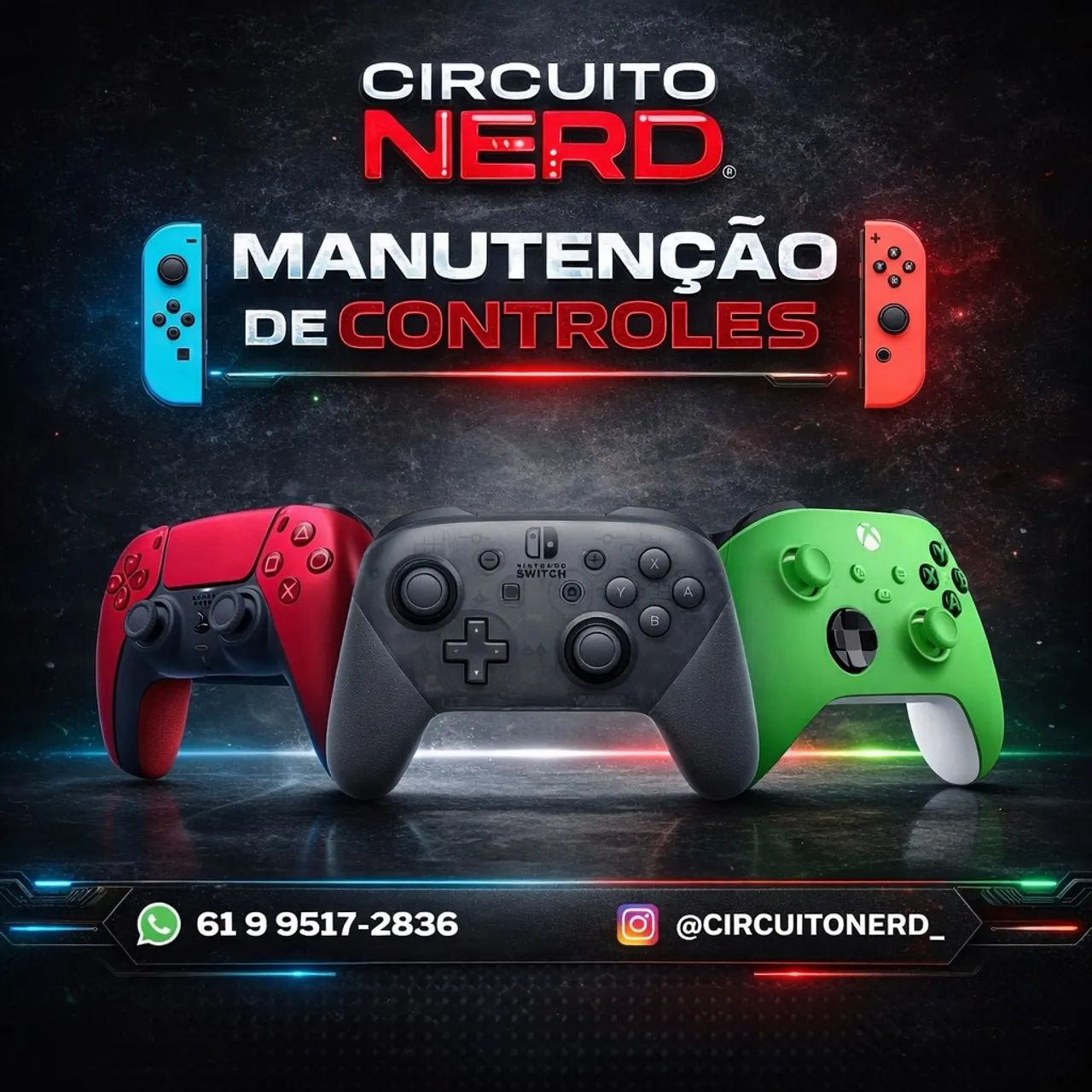 Manutenção e Conserto - Controles e Vídeo Games
