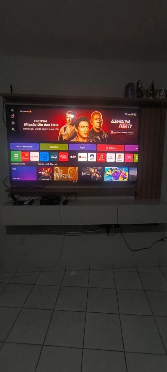 PAINEL RIPADO PARA TV DE 45 A 65- MODERNO, ELEGANTE E FUNCIONAL! - Foto 2