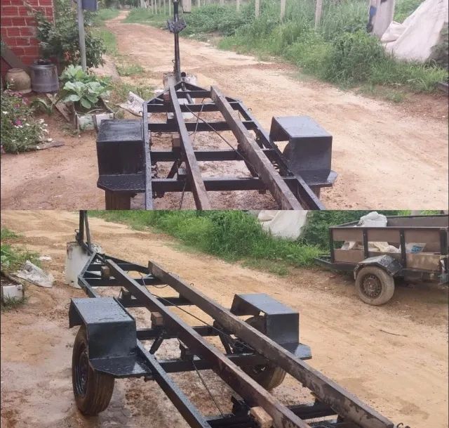 Carretinha para transportar embarcação  - Foto 4