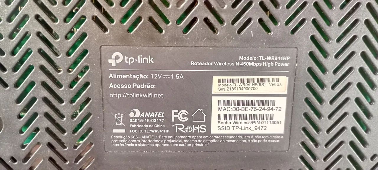 Roteador tp-Link preto funcionando perfeitamente  - Foto 4