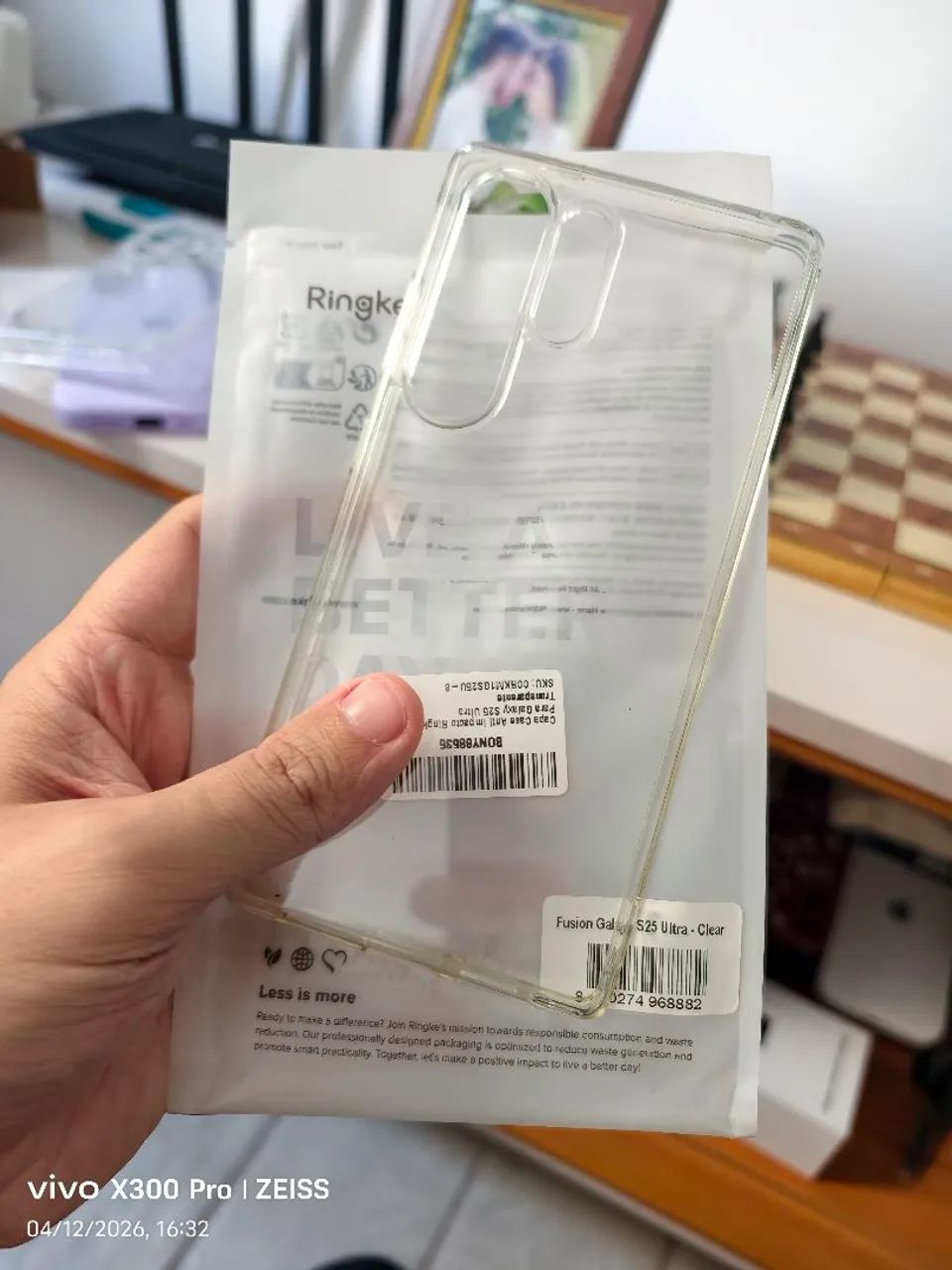 Capa S25 Ultra Ringke Fusion Clear transparente