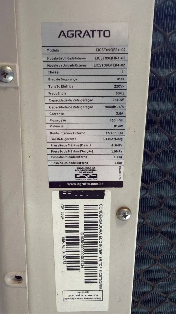 Ar condicionado Inverter 9mil BTUS - Foto 4