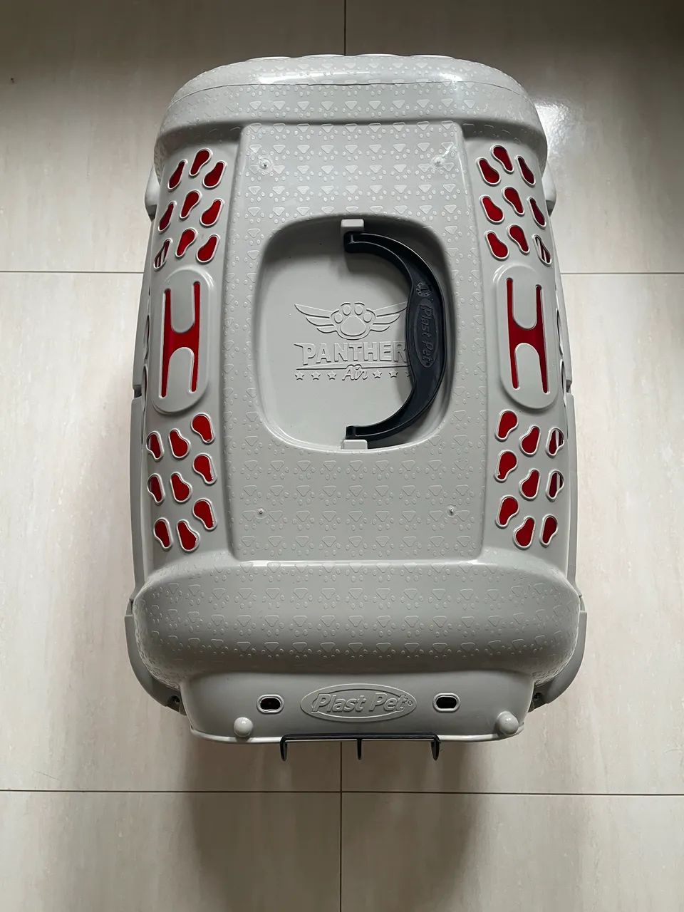 Caixa de Transporte Panther Plast Pet Vermelha - Foto 2