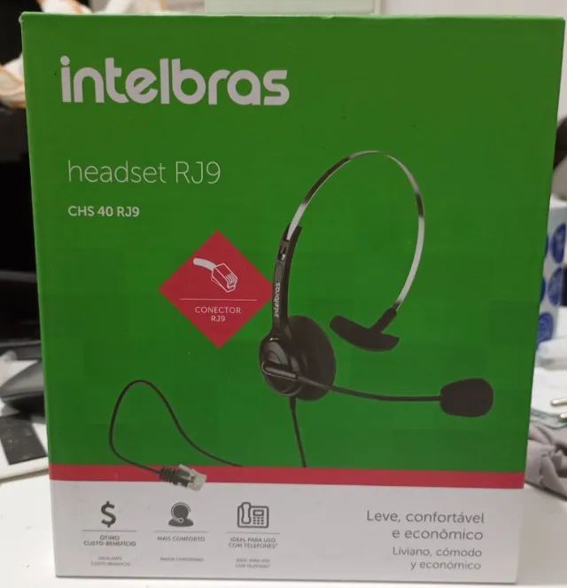 HeadSet CHS 40 RJ9 Intelbras  - Foto 3