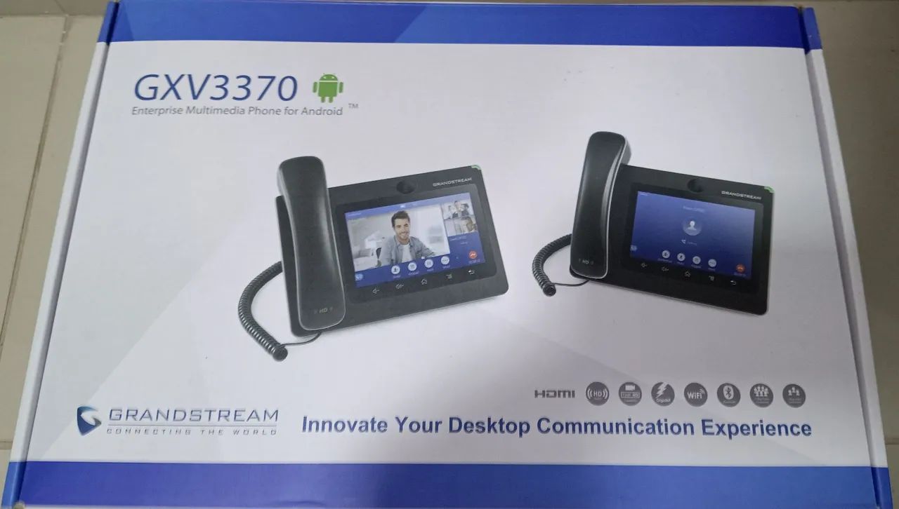 Vendo 6 Telefones Ip Grandstream Gxv 3370 Multimídia 16 Linhas And.7.0, HD, Gigabit. Leia.