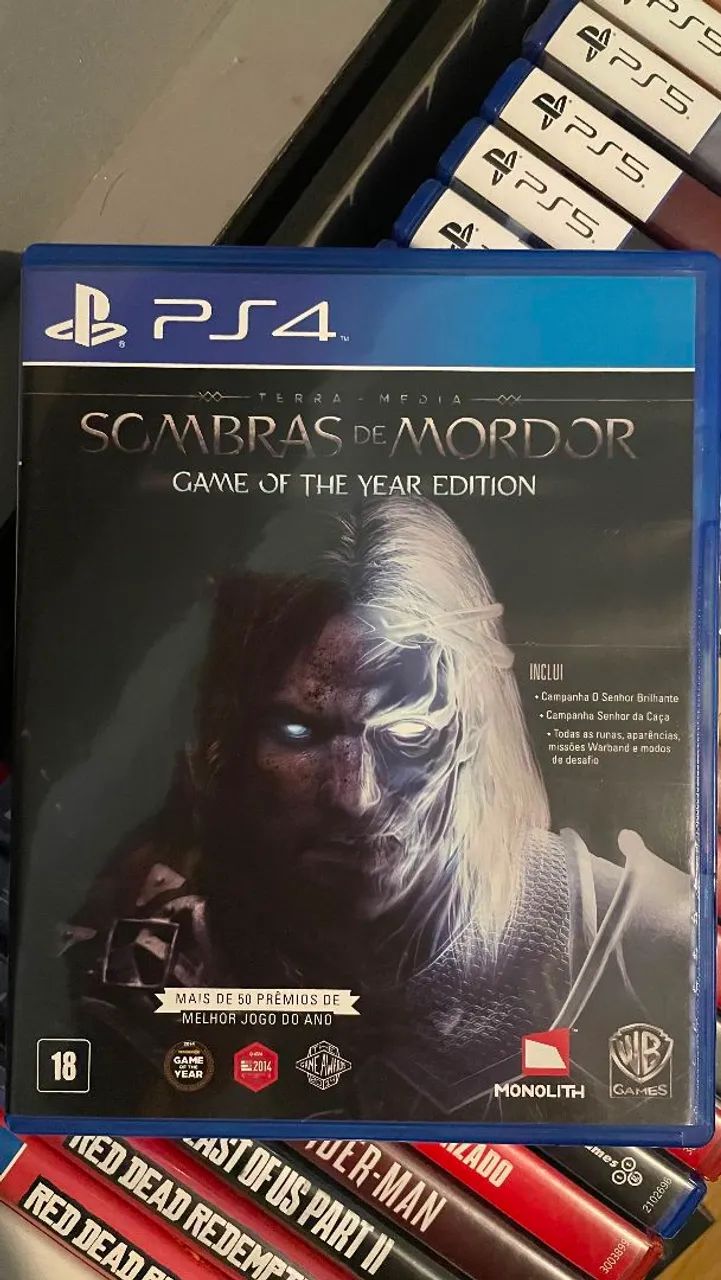SOMBRAS DE MORDOR - JOGO PS4