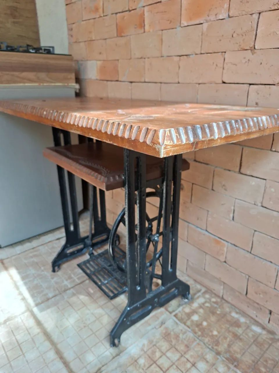 Mesa pé de máquina  - Foto 4