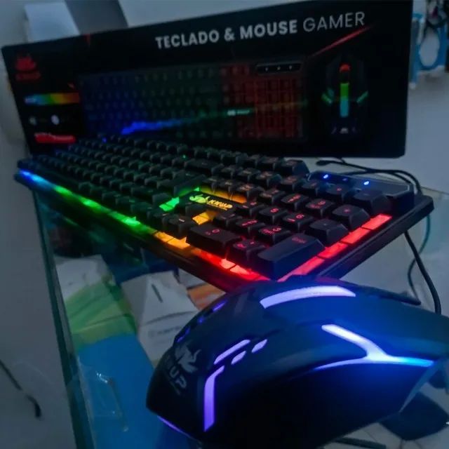 Kit teclado e Mouse Gamer - Novo  - Foto 5