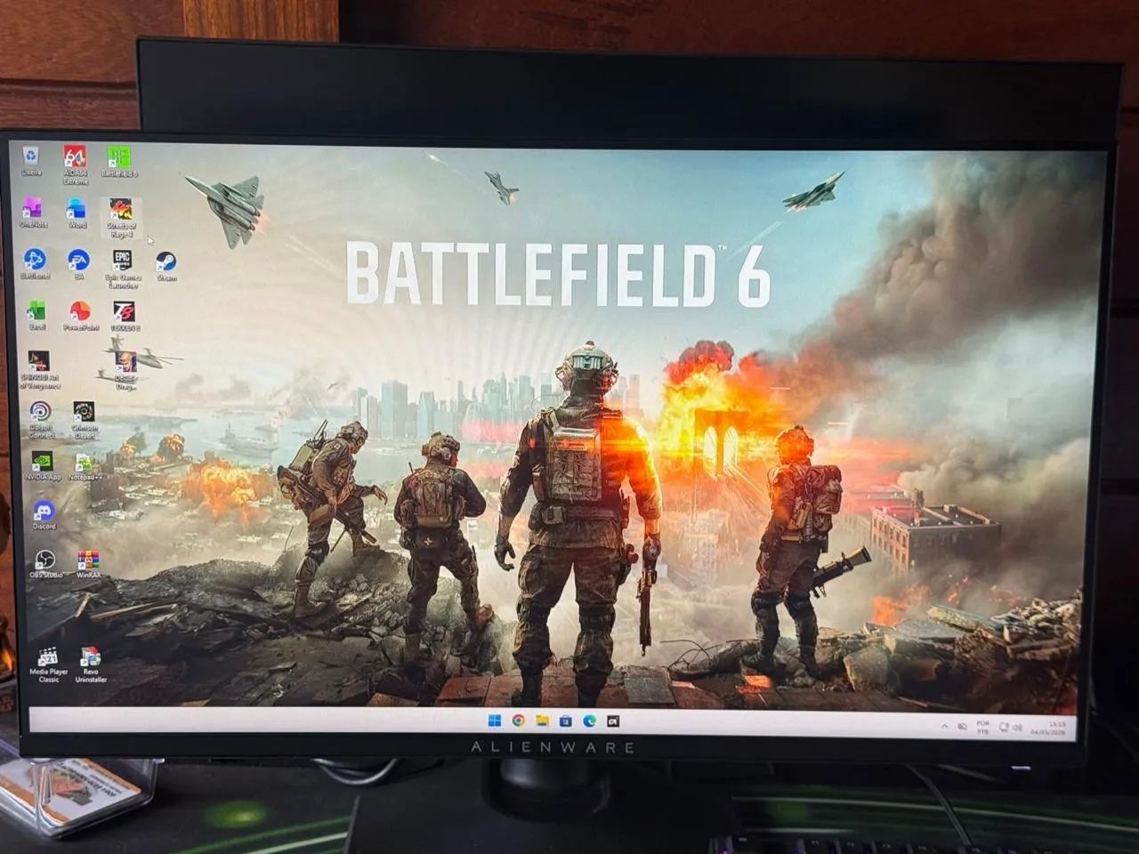 Monitor Gamer Alienware 360hz 25? 
