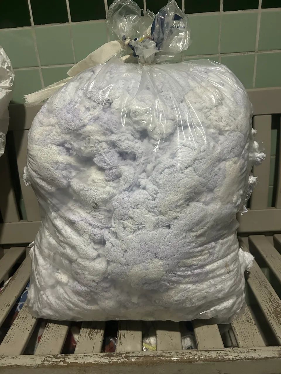 Estopa branca 100% algodão bucha - Foto 2