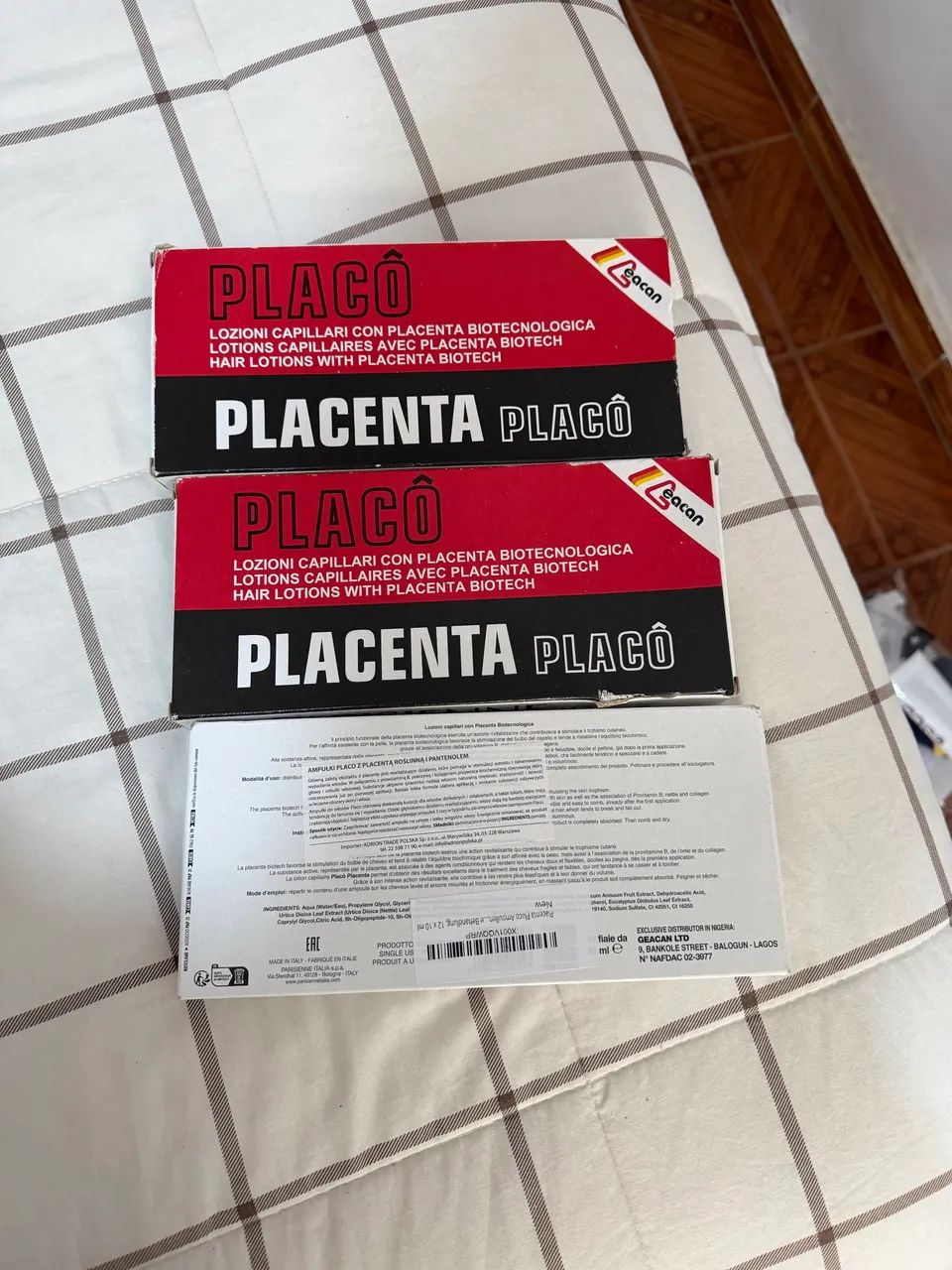 Placenta Placo Original - 12 Ampolas | Tratamento Capilar Importado | Lacrado  - Foto 3