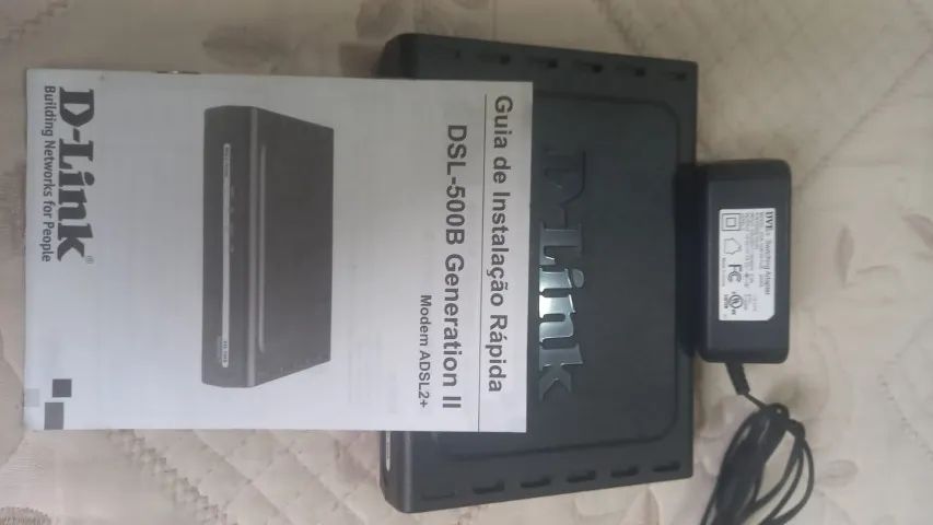 Roteador D-LINK DSL - 500 B queimado usado. - Foto 5