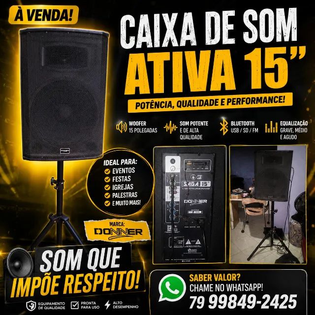 Caixa de som Ativa