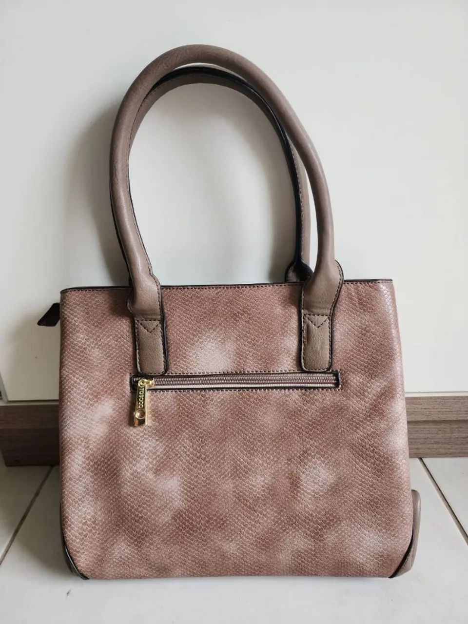 Bolsa de couro marrom da marca TOSOCO - Foto 4