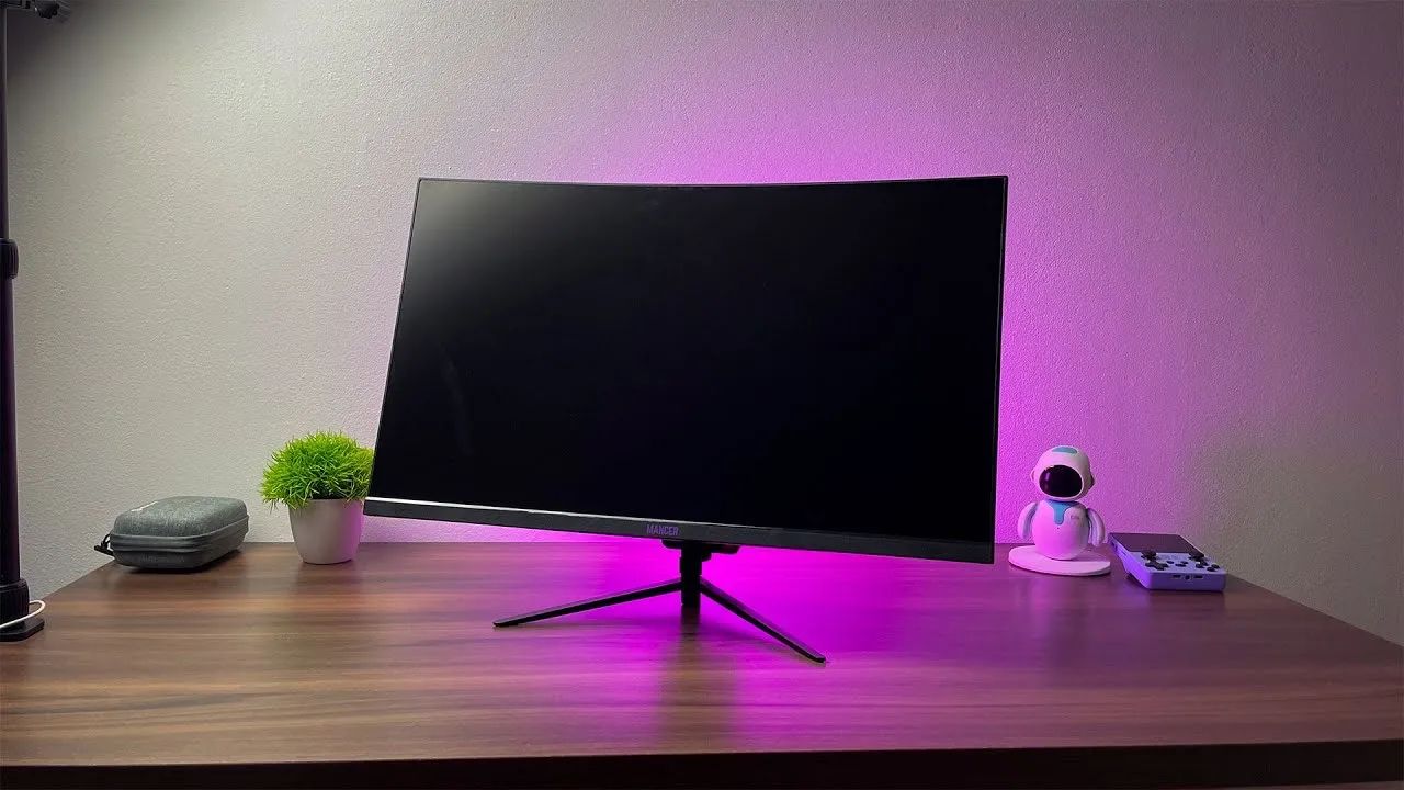 Monitor curvo 180Hz mancer valak 24p
