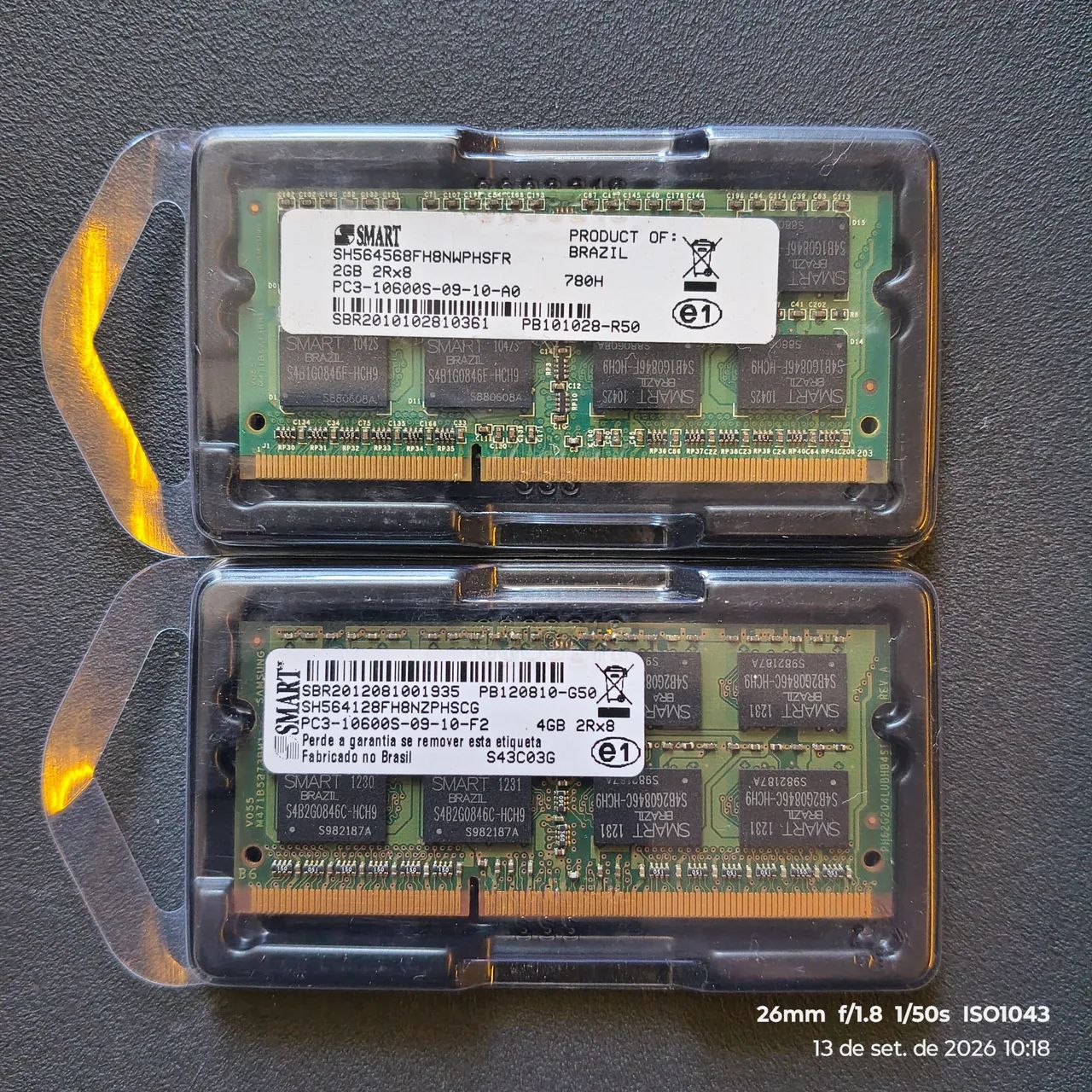 6GB RAM 1333MHz DDR3 SO-DIMM Kingston Smart