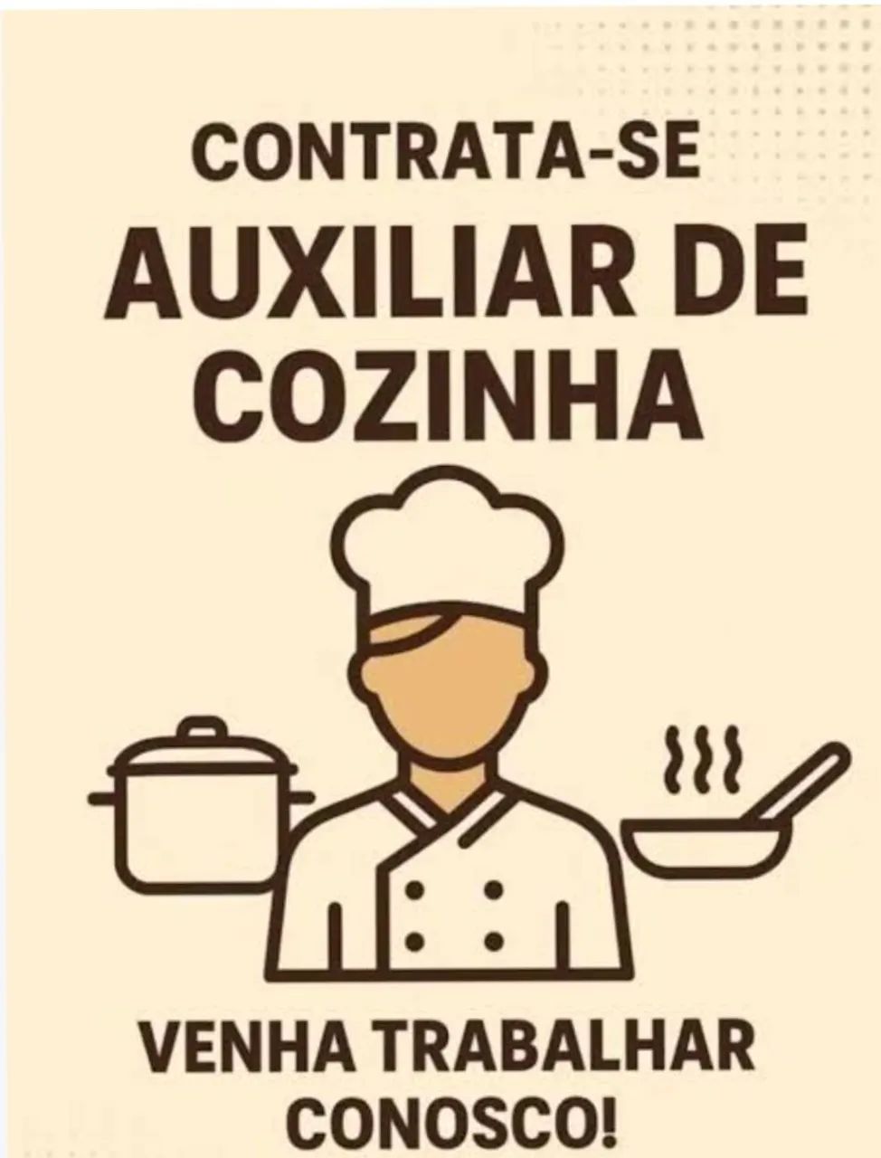 Vaga Auxiliar de Cozinha 