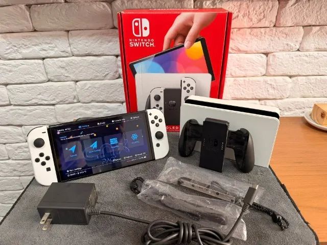 Nintendo Switch OLED - Desbloqueado + SD 256gb - Foto 4
