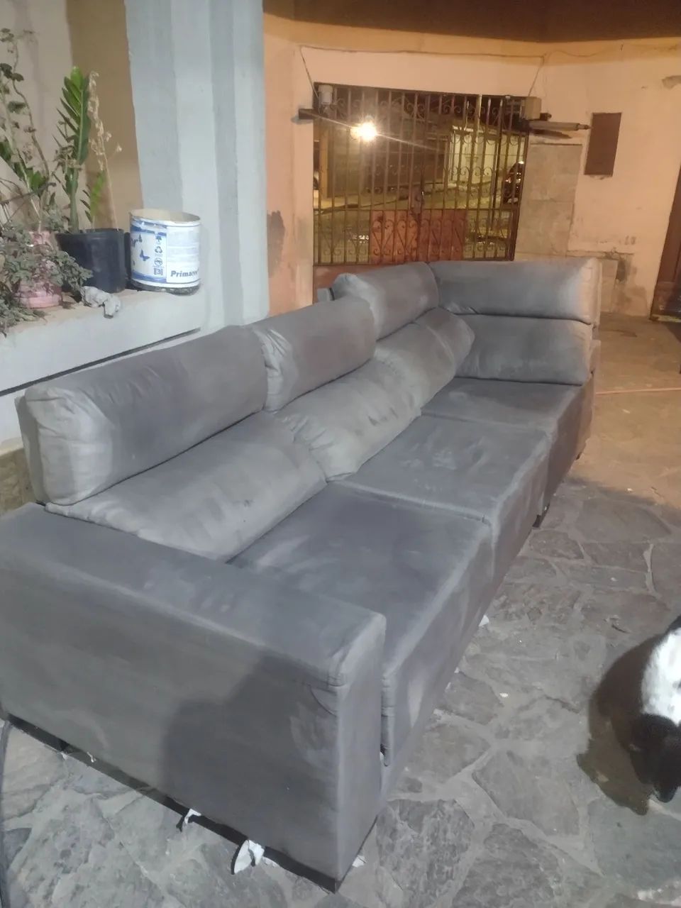 Sofá 6 Lugares Retrátil e Reclinável da Líder Interiores 