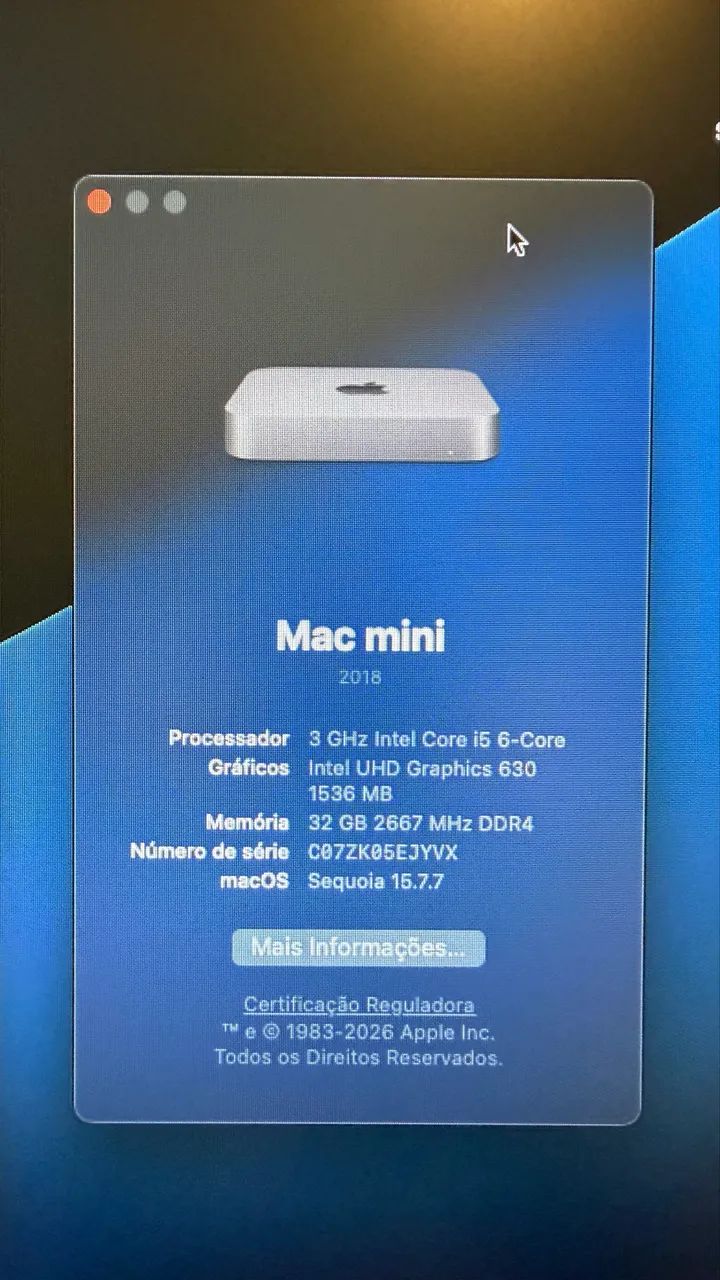 mac mini 2018 i5