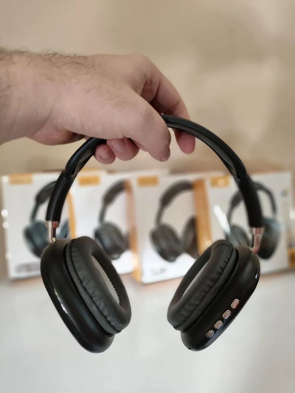 Headset alta durabilidade branco e preto - Foto 4