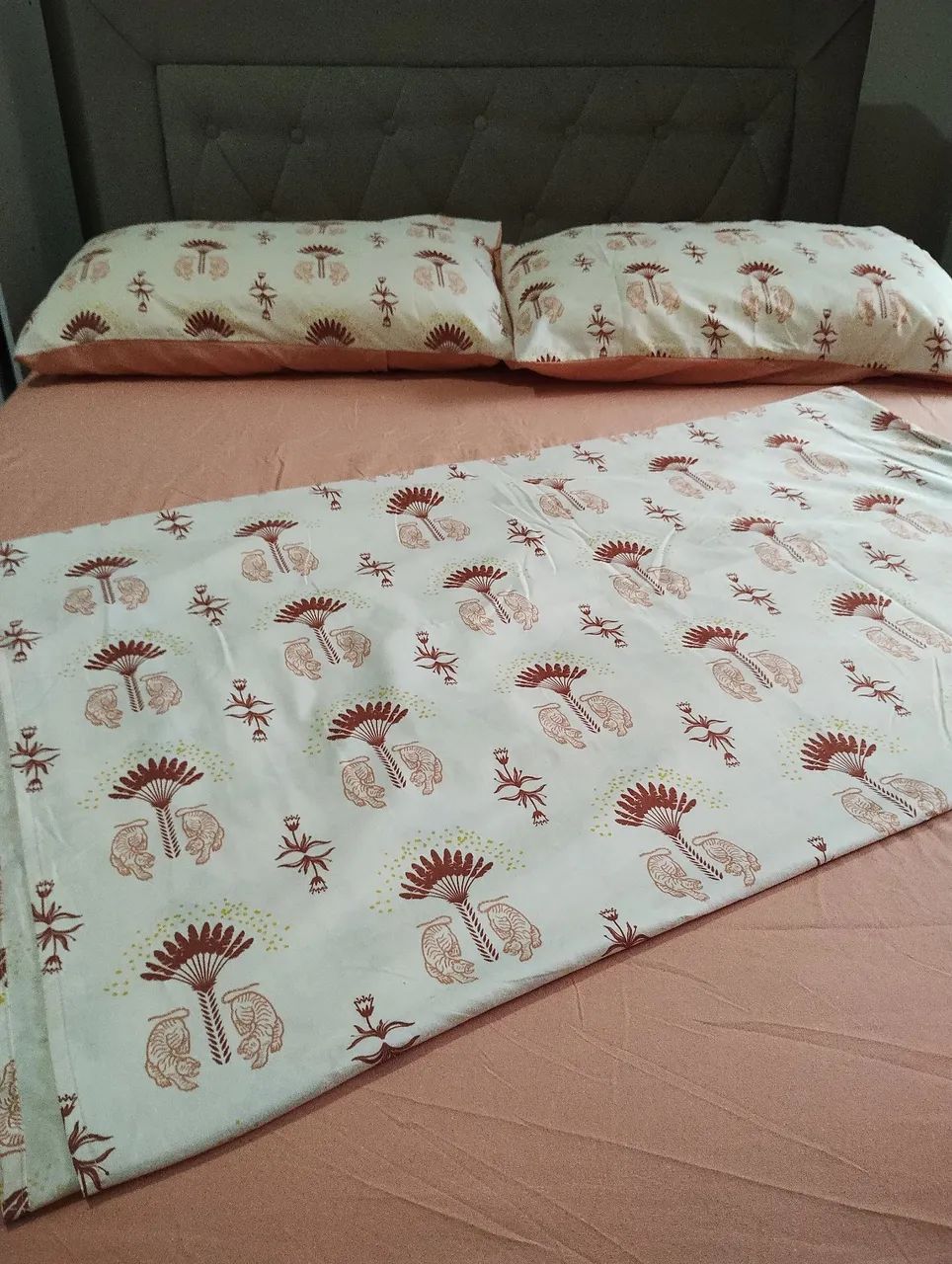 Jogo de lençol de cama casal 4 peças  - Foto 5