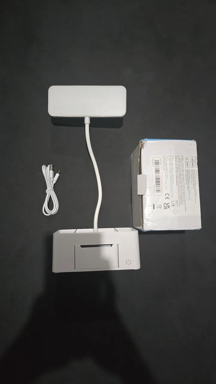Luminária de Mesa LED com Gaveta Ajustável Nova - Foto 3