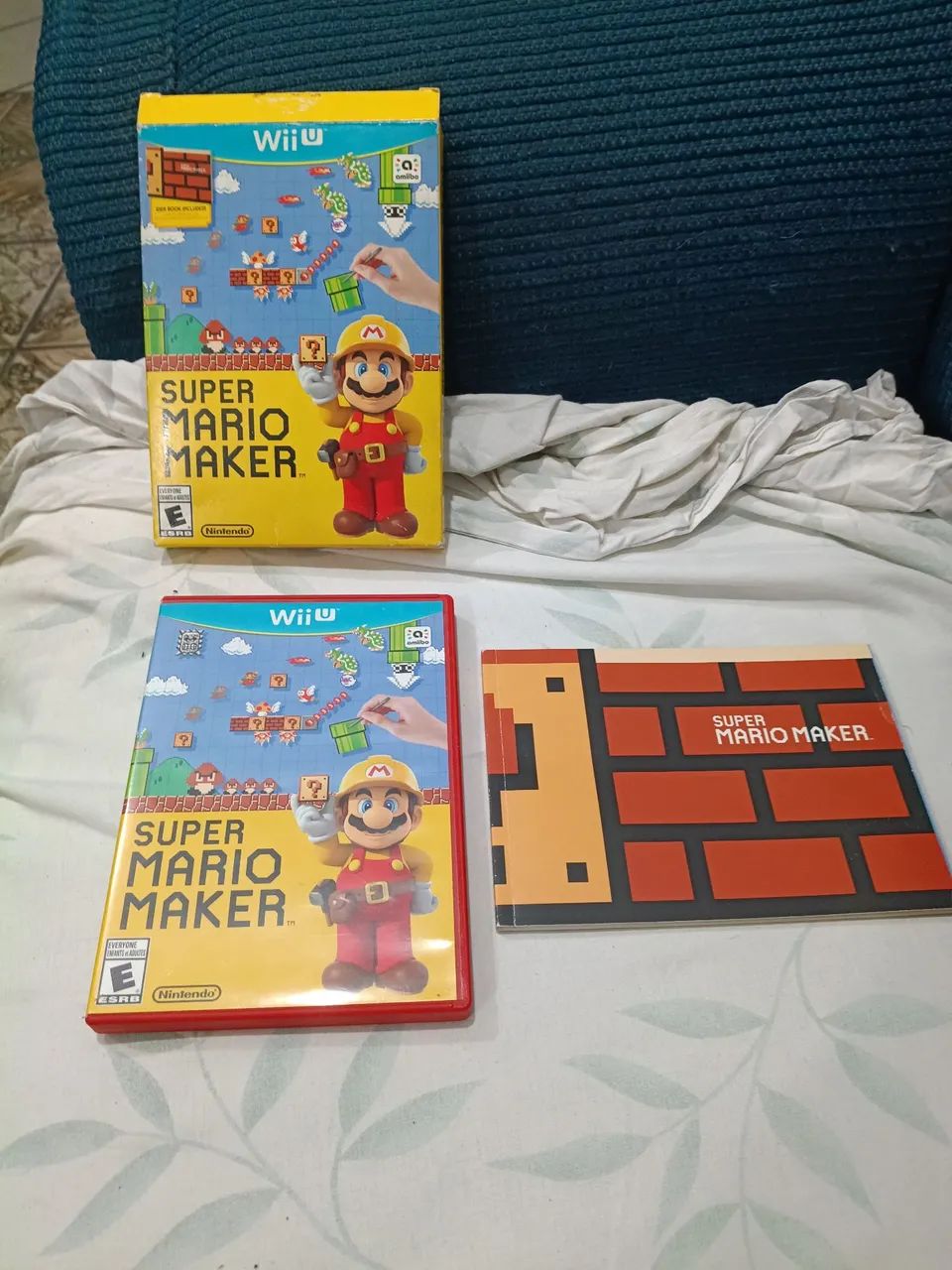 Jogo Super Mario Maker Wii U Box Completo 