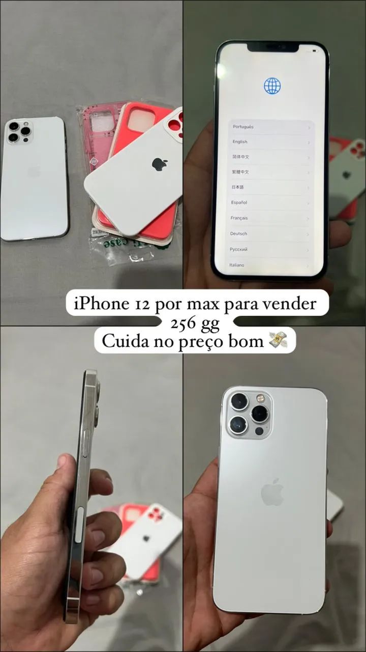 iPhone 12 Pro Max 256 giga - Celulares e Smartphones - Joaquim
