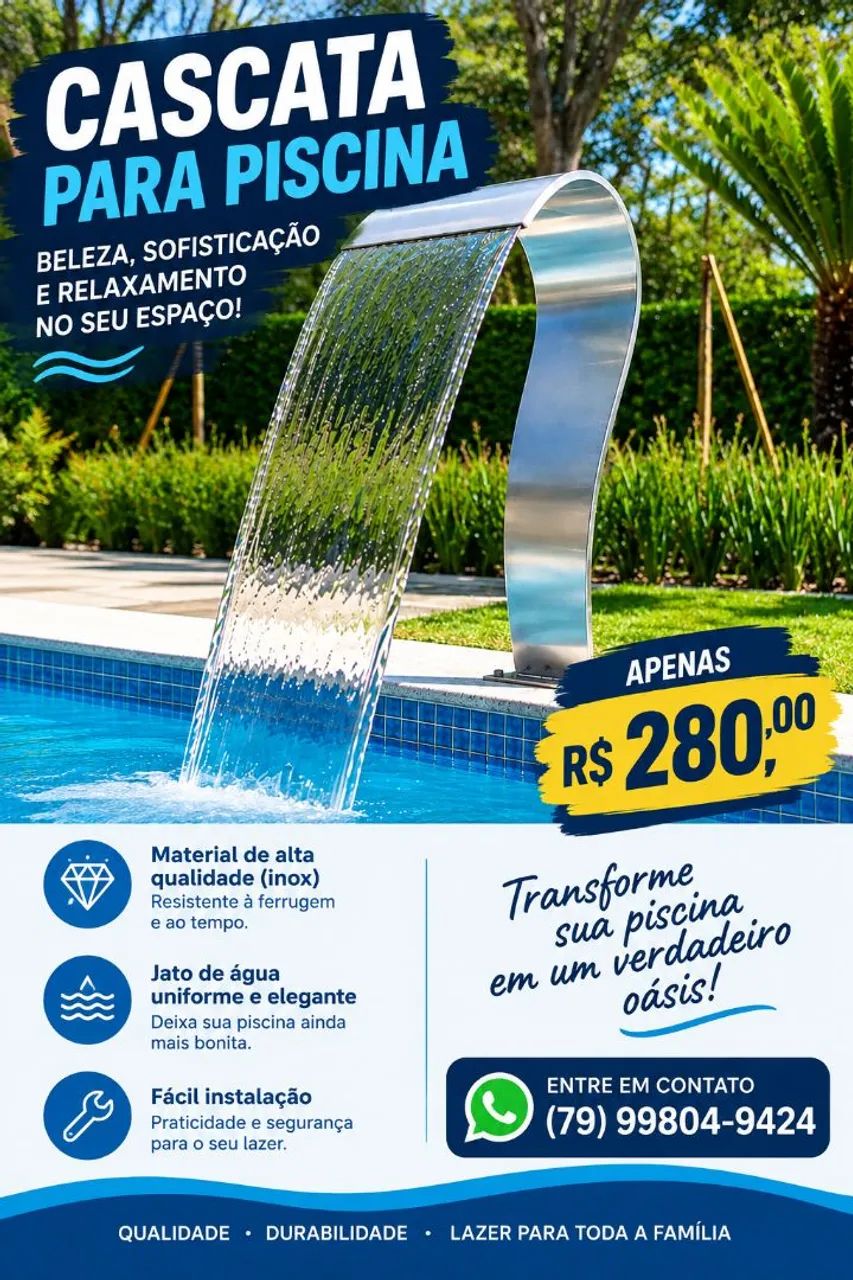 Cascata de piscina 