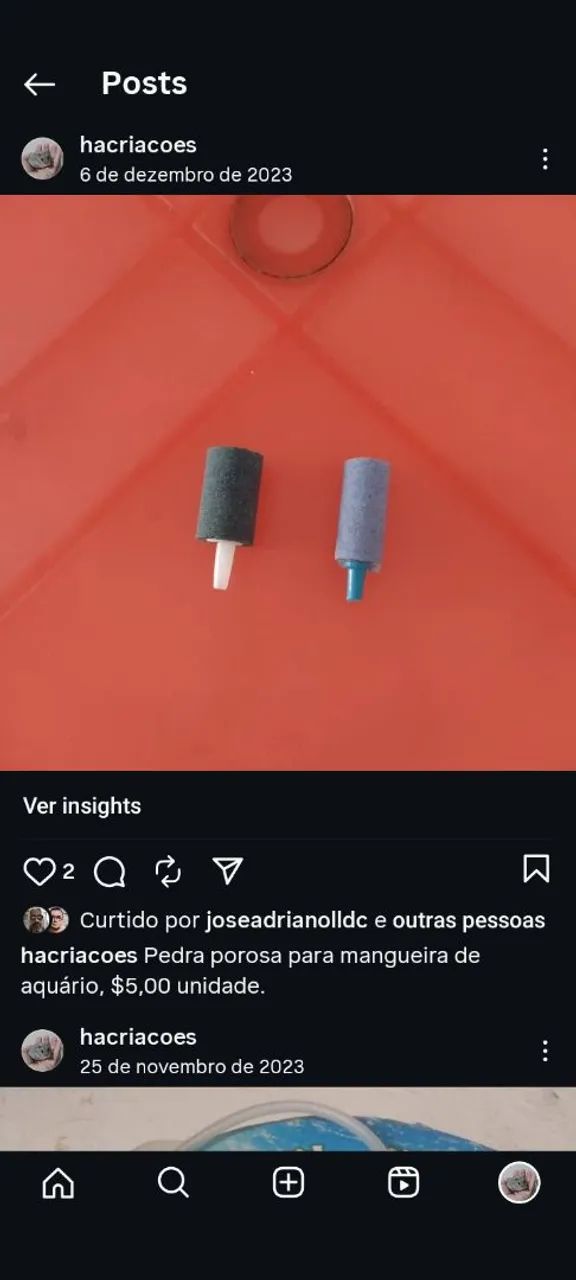 Pedra porosa para aquários 
