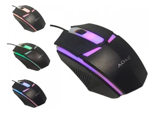 Mouse Gamer RGB com fio USB  - Foto 2