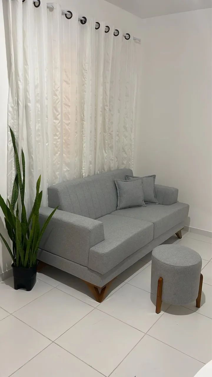 SOFÁ CINZA PERFEITO ESTADO  - Foto 2