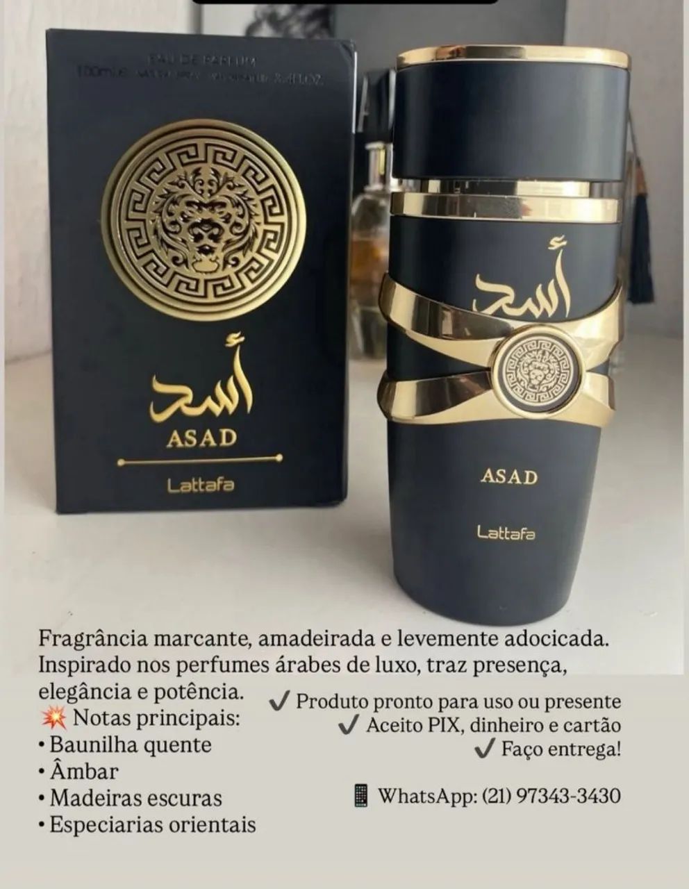 Perfume árabe asad lattafa