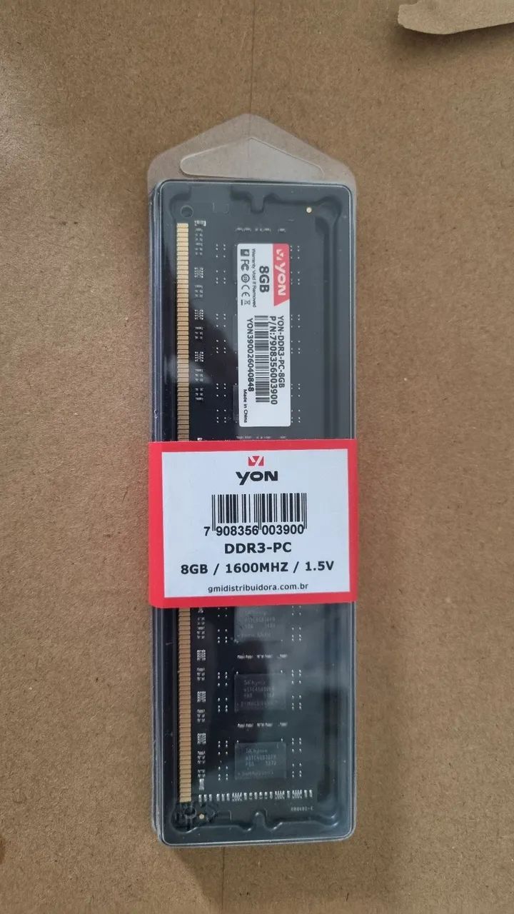 Memória RAM 8Gb DDR3