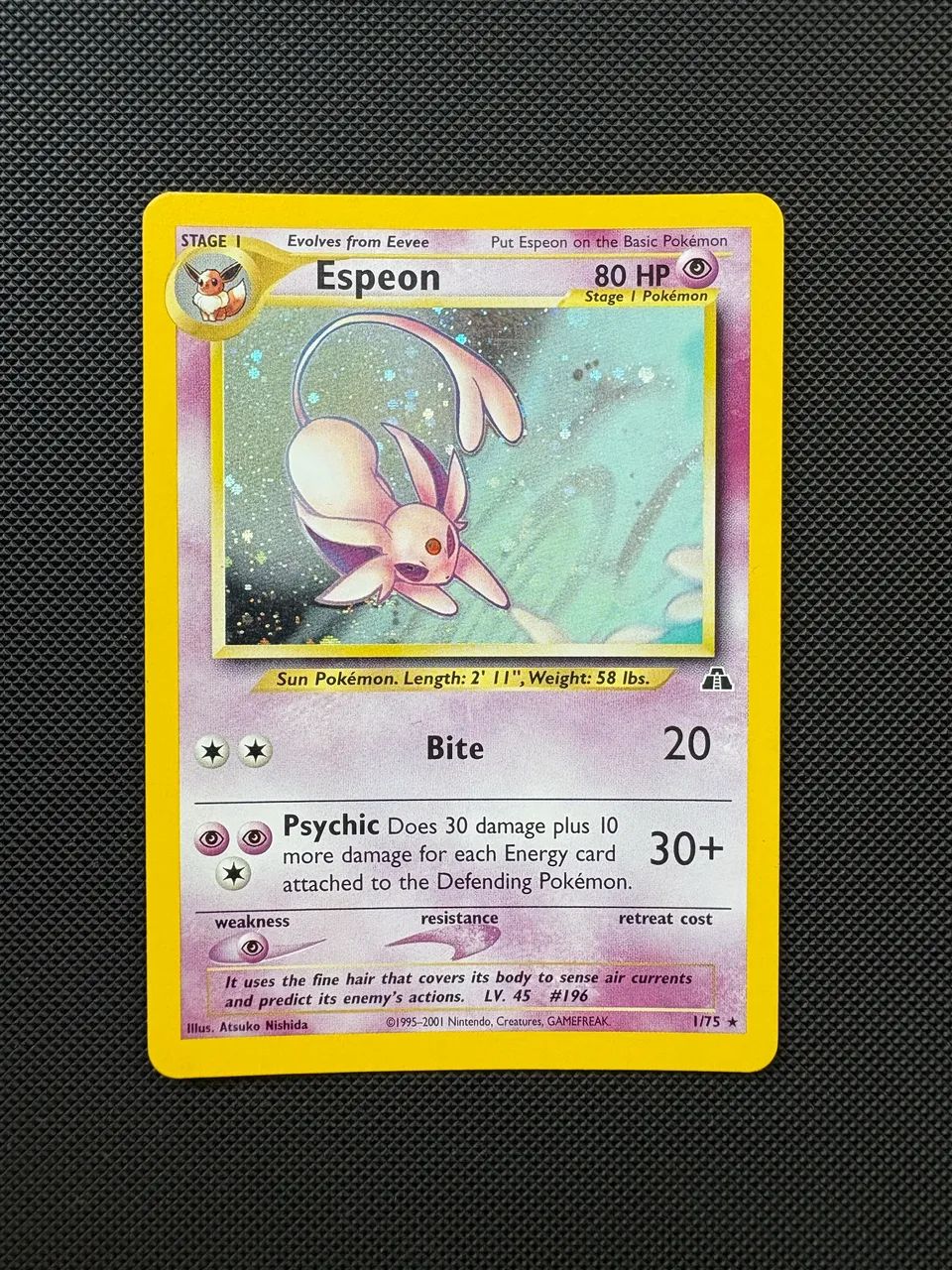 Carta Pokemon Espeon (1/75)