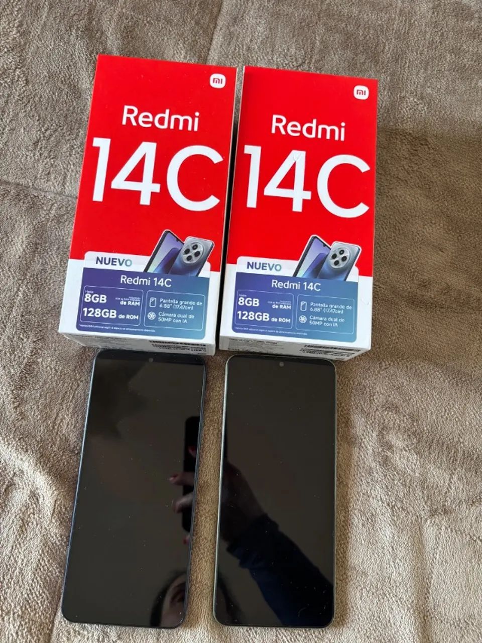 2 Celulares  Redmi 14C semi novo na Caixa - Foto 3