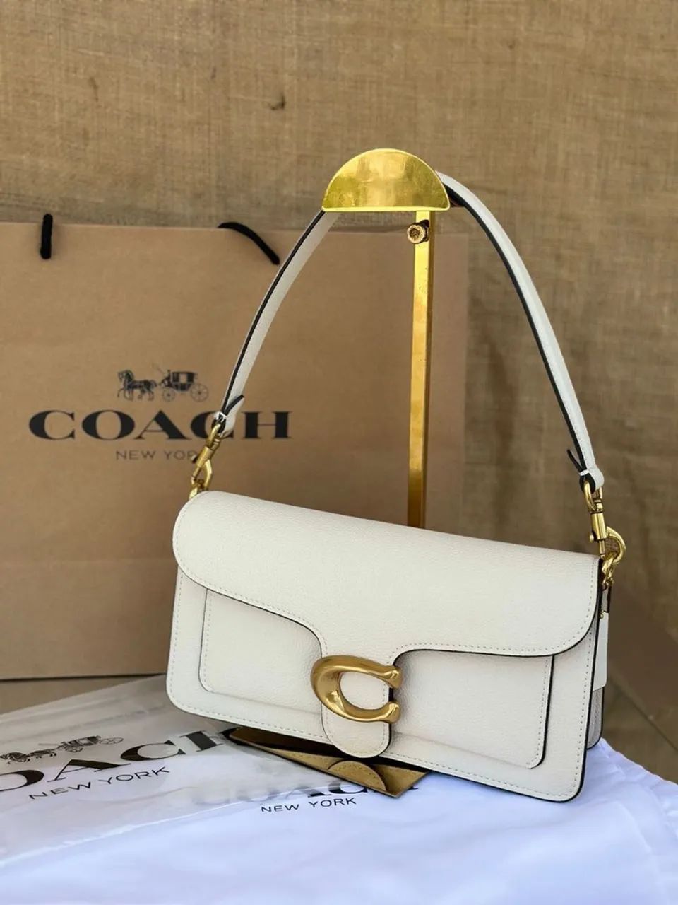 Bolsa Coach Tabby 26 Off White Nova